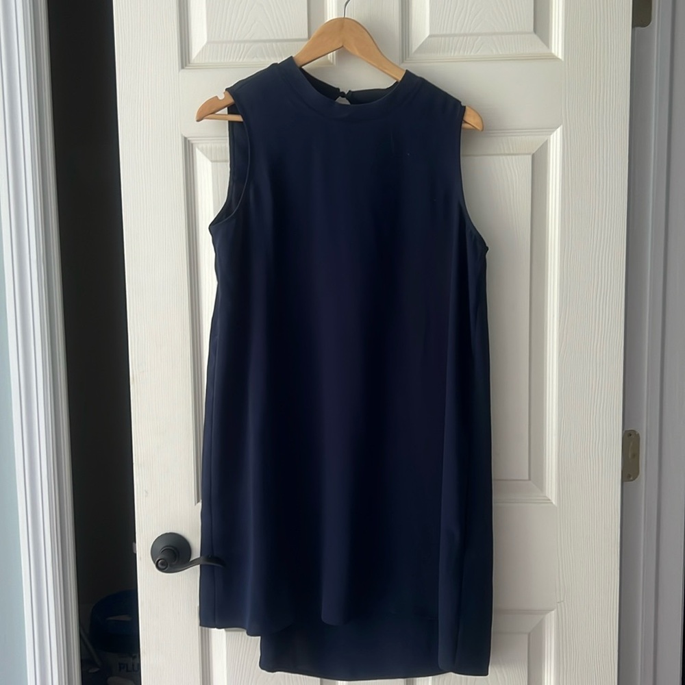 Navy blue light, loose, and airy dress- size L